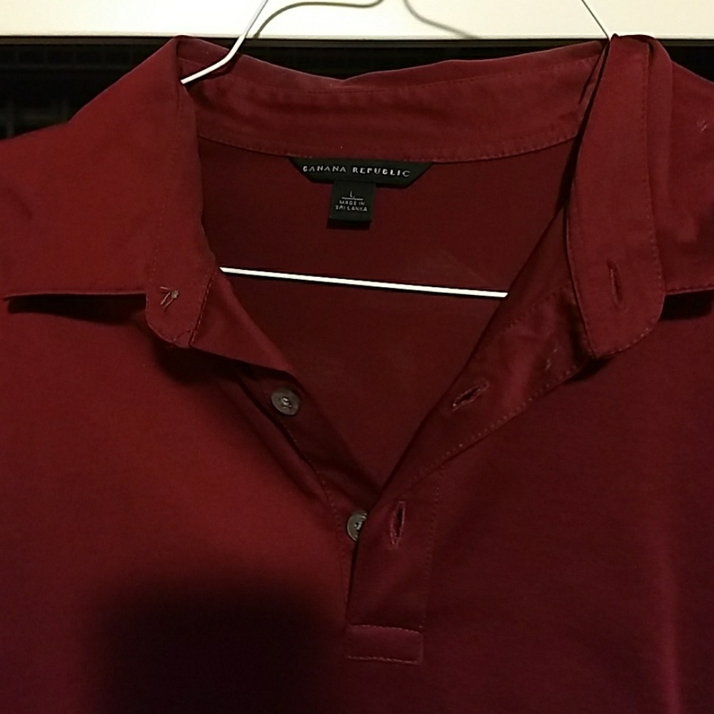 Long sleeve 3 button, collared dressy